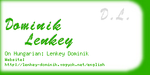 dominik lenkey business card